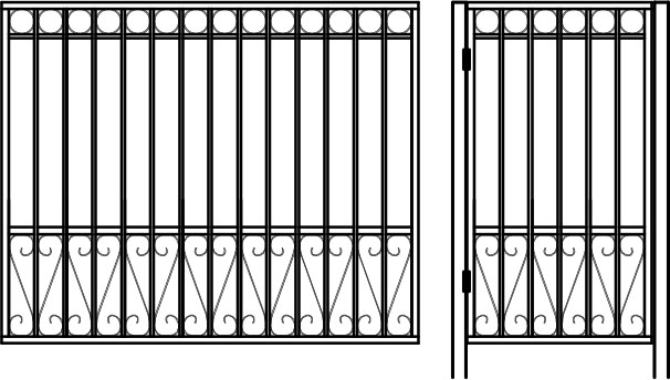 Кованные заборы примеры