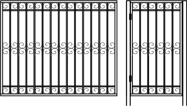 Кованные заборы примеры