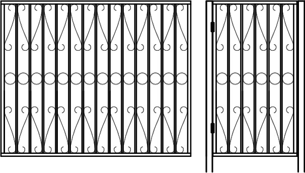 Кованные заборы примеры