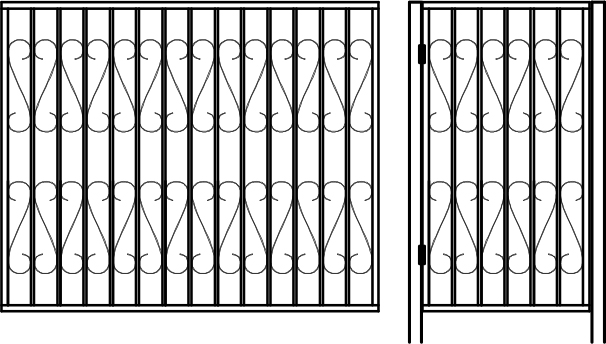 Кованные заборы примеры