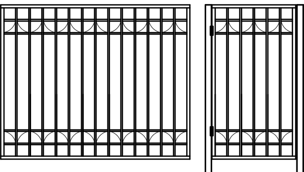 Кованные заборы примеры