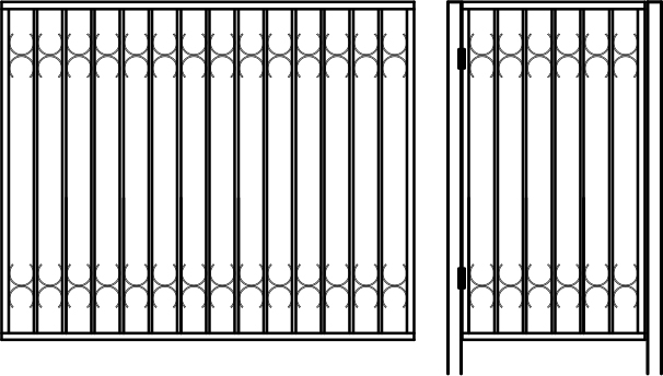 Кованные заборы примеры