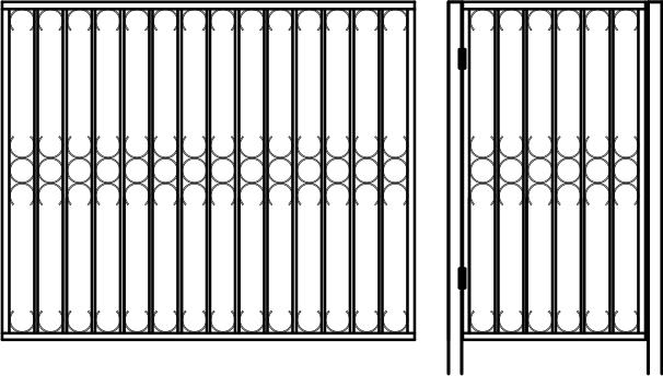 Кованные заборы примеры