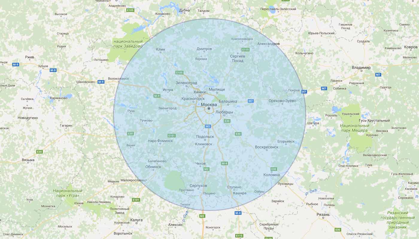 Карта доставки